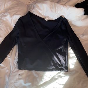 Black crop top